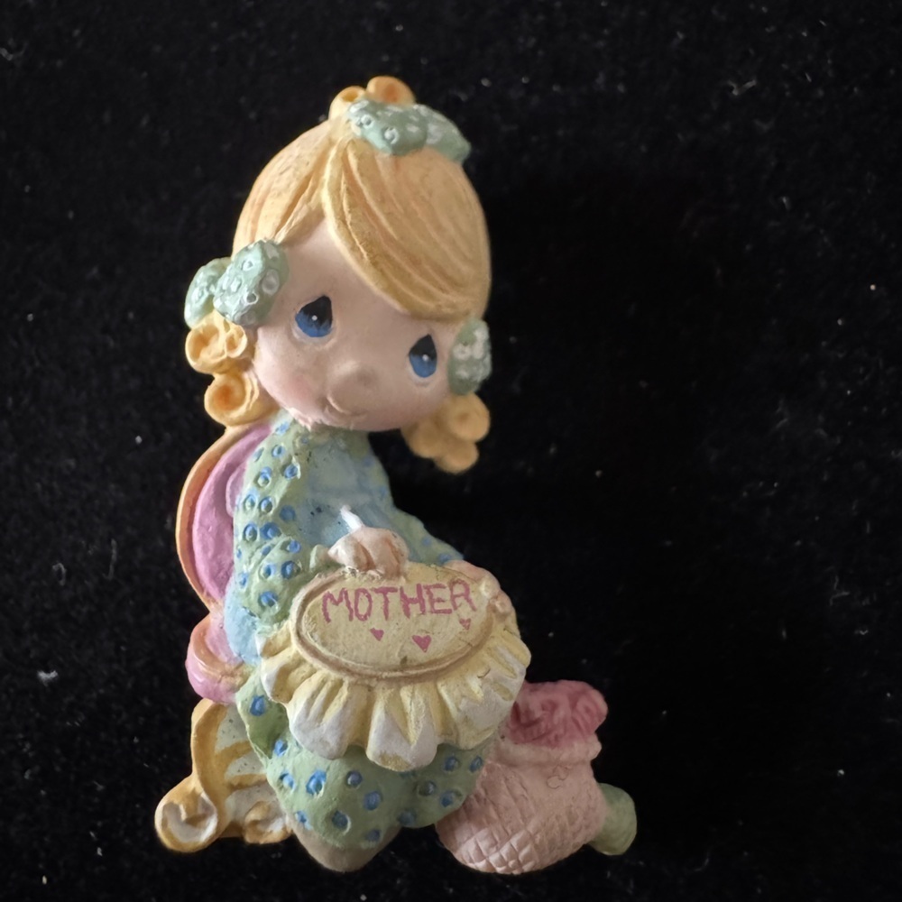 Precious Moments Mother Figurine Brooch